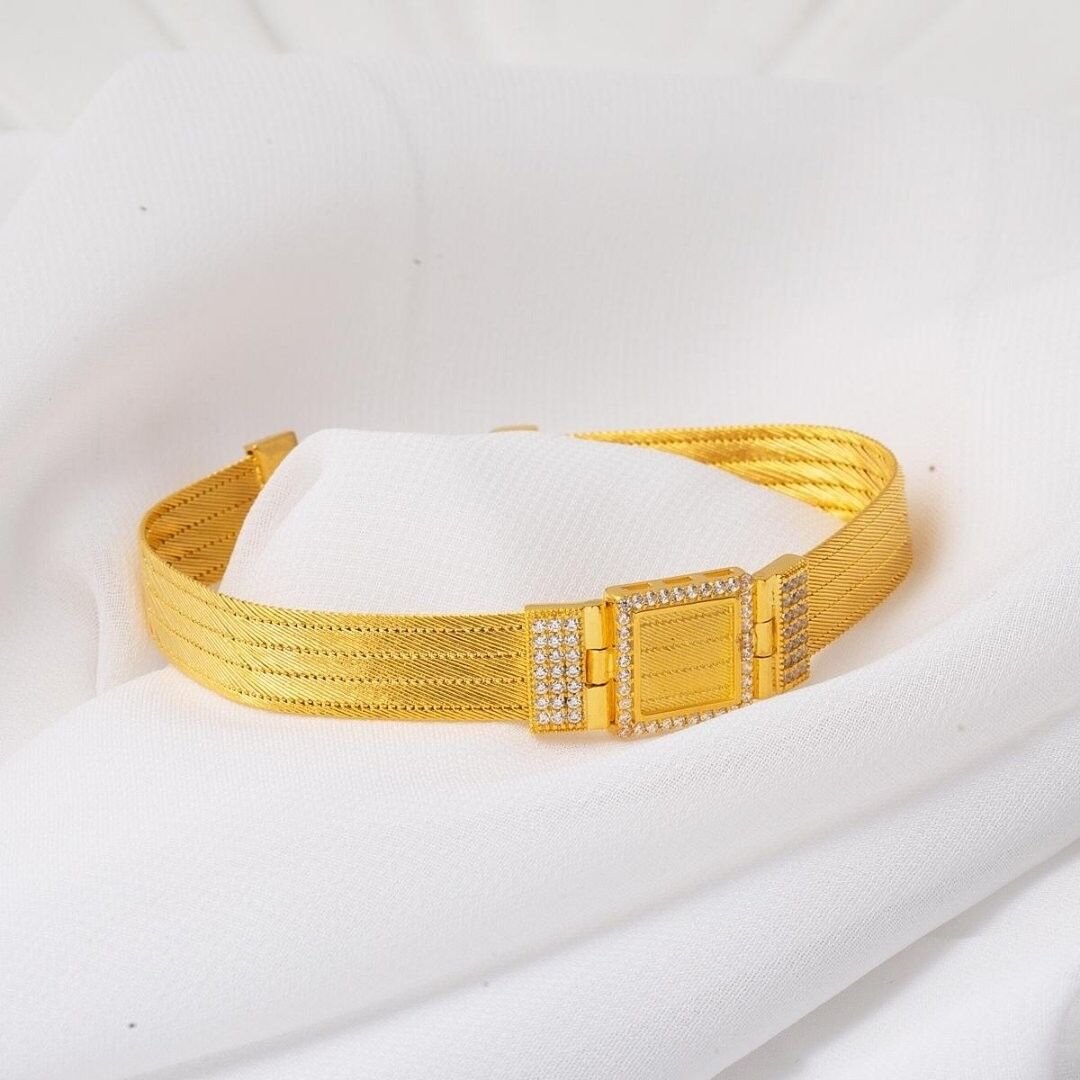 Trabzon Hasır Kemer 14 Ayar Altın Bileklik - Görsel 3