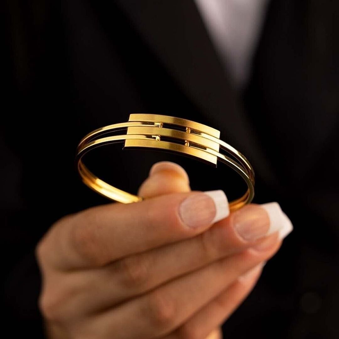 14 AYAR ALTIN KABURGA KELEPÇE - Görsel 3