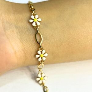 Altın Papatya Çocuk Bileklik