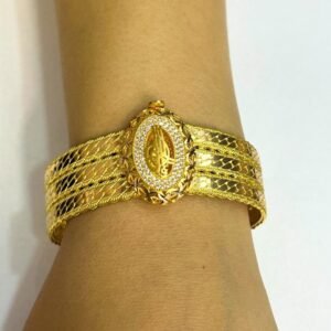 Sarı Altın 3 Sıra Burmalı Kelepçe